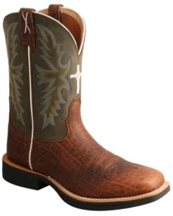 Twisted X Men's Tech X Western Boots - Broad Square Toe Green -Twisted X shop 2000355857 300 P1 1