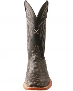Twisted X Twistex X Men's Ruff Stock Fill-Quill Ostrich Vamp Exotic Western Boot - Wide Square Toe Black 12 Twisted X Twistex X Men's Ruff Stock Fill-Quill Ostrich Vamp Exotic Western Boot - Wide Square Toe Black -Twisted X shop 2000356675 001 P4