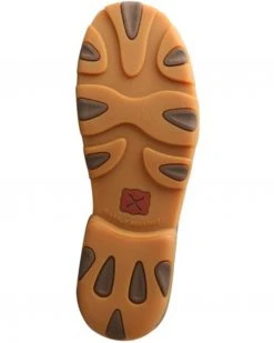 Twisted X Men's Exotic Full-Quill Ostrich Skin Work Shoes - Nano Composite Toe Brown -Twisted X shop 2000356823 200 P4