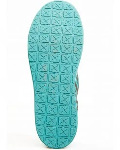 Twisted X Women's Southwestern Pattern Casual Kicks Slip-On Shoes - Moc Toe Chocolate/turquoise -Twisted X shop 2000356914 905 P7