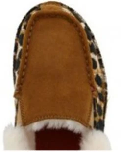 Twisted X Women's Leopard Print Fur-Lined Slippers - Moc Toe  Brown -Twisted X shop 2000356915 200 P6