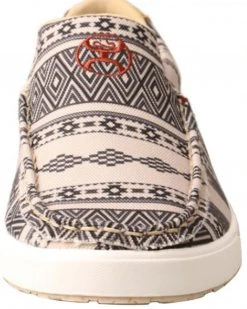 Twisted X Women's HOOey Khaki Southwestern Print Casual Slip-On Loper - Round Toe  Beige/khaki -Twisted X shop 2000356917 250 P4