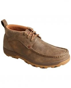 Twisted X Men's Chukka Driving Shoes - Moc Toe Brown