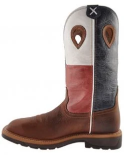 Twisted X Men's Texas Flag Lite Western Work Boots - Steel Toe -Twisted X shop 2000357319 900 P3