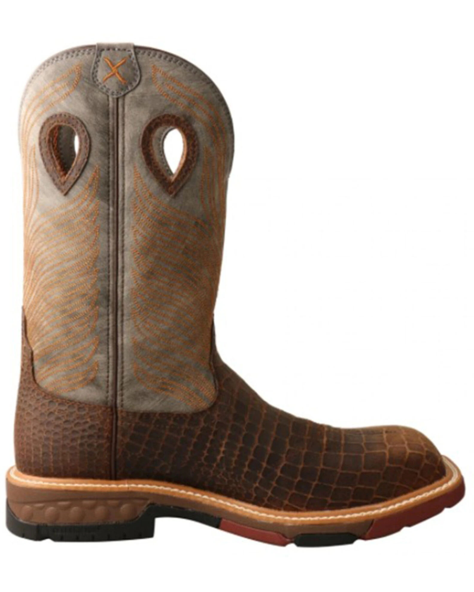 Twisted X Men's Tan Camian Print Nano Composite Safety Work Boot - Square Toe 4 Twisted X Men's Tan Camian Print Nano Composite Safety Work Boot - Square Toe - Image 2