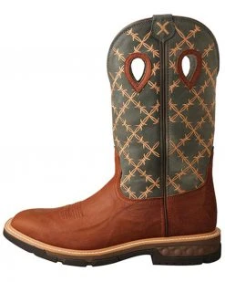 Twisted X Men's Barbed Wire Western Work Boots - Soft Toe -Twisted X shop 2000363714 200 P3