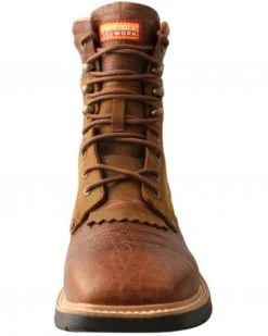 Twisted X Men's Cellstretch 8" Lacer Waterproof Leather Work Boots - Broad Square Toe  -Twisted X shop 2000363719 200 P4