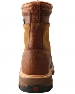 Twisted X Men's Cellstretch 8" Lacer Waterproof Leather Work Boots - Broad Square Toe  -Twisted X shop 2000363719 200 P5