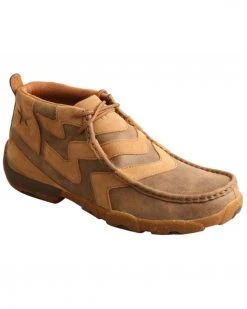 Twisted X Men's Bomber Brown Casual Lace-Up Chukka Driving MocÂ