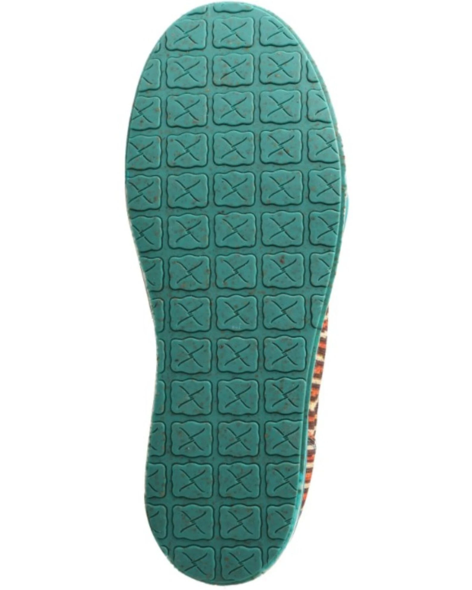 Twisted X Womens Multi Brown & Turquoise Print Lace-Up Casual Kicks - Moc Toe For Women's 8 Twisted X Womens Multi Brown & Turquoise Print Lace-Up Casual Kicks - Moc Toe For Women's - Image 6