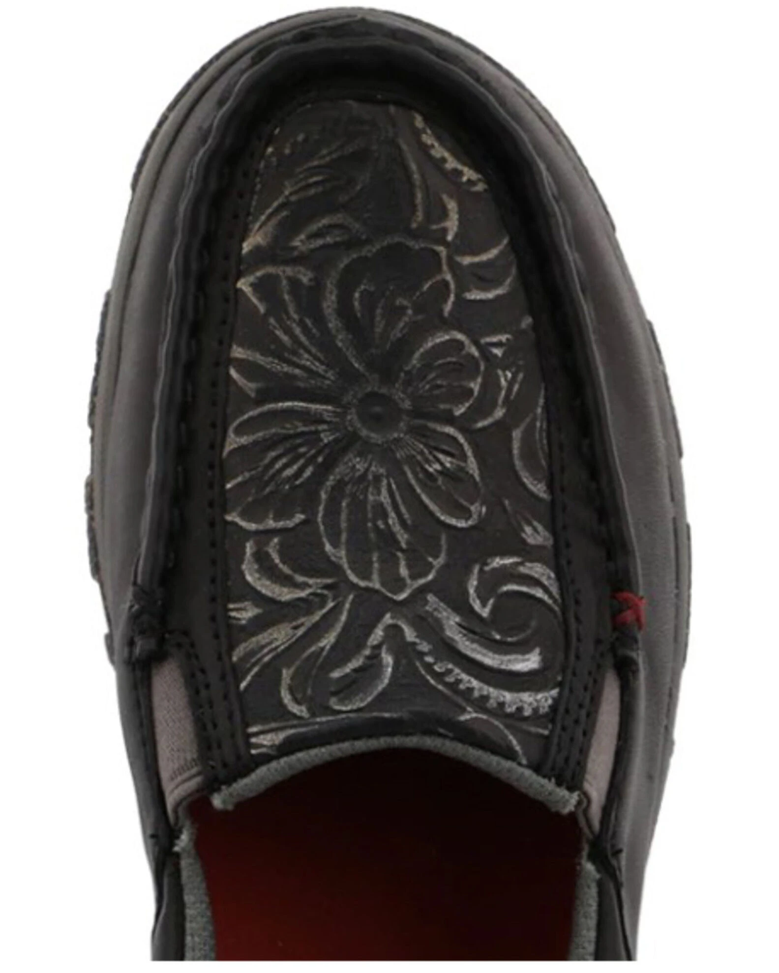 Twisted X Womens CellStretch Slip-On Casual Tooled Driving Moc For Women's Black 8 Twisted X Womens CellStretch Slip-On Casual Tooled Driving Moc For Women's Black - Image 6