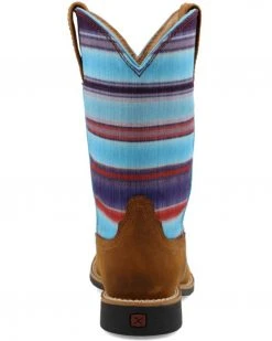 Twisted X Girls' Hooey Serape Western Boot - Square Toe Brown -Twisted X shop 2000369024 200 P4