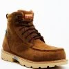 Twisted X Men's 6" Lace-Up Work Boot - Composite Toe Brown -Twisted X shop 2000370765 200 P1