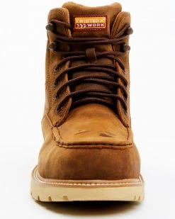 Twisted X Men's 6" Lace-Up Work Boot - Composite Toe Brown -Twisted X shop 2000370765 200 P4