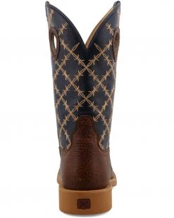 Twisted X Men's 12" Tech X Western Boot - Broad Square Toe Brown -Twisted X shop 2000378356 200 P3