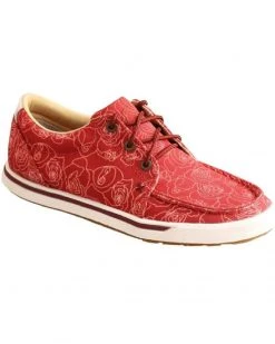 Twisted X Women's Roses Floral Print Lace-Up Kicks Casual Shoes - Moc Toe Red 5 Twisted X Women's Roses Floral Print Lace-Up Kicks Casual Shoes - Moc Toe Red -Twisted X shop 2000379726 600 P1 1