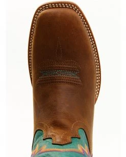 Twisted X Women's 11" Tech X Western Boots - Broad Square Toe Chocolate/turquoise -Twisted X shop 2000379741 905 P6