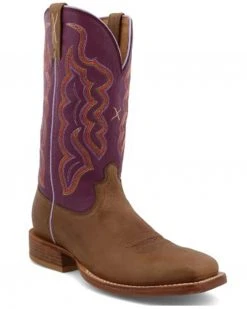 Twisted X Women's 11" Tech X Western Boots - Broad Square Toe Purple