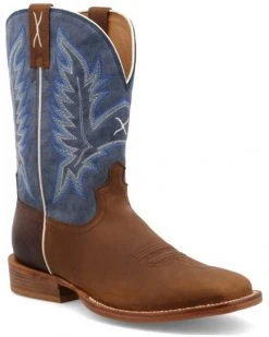 Twisted X Men's 11" Tech Western Boots - Broad Square Toe Blue -Twisted X shop 2000381594 400 P1 1