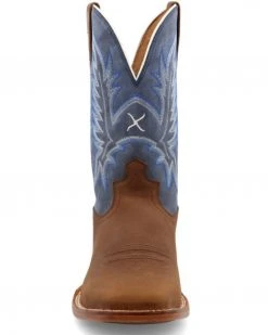Twisted X Men's 11" Tech Western Boots - Broad Square Toe Blue -Twisted X shop 2000381594 400 P4